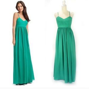 Kelly green maxi dress